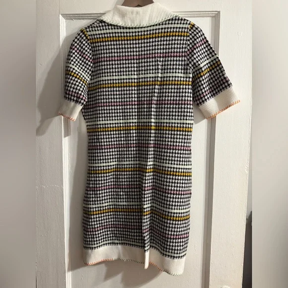 ✨ Anthropologie Buttondown Sweater Shift Mini Dress Sz M - Picture 9 of 10